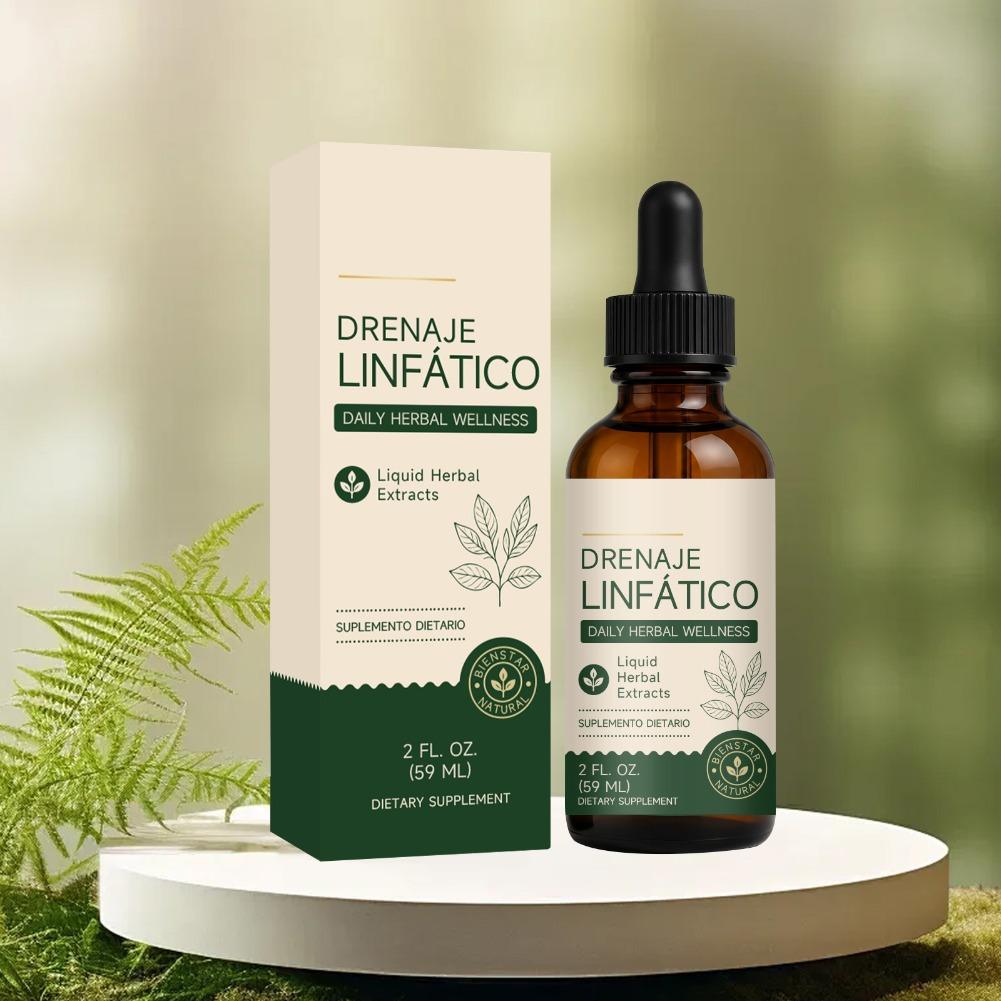Herbal Wellness Drops - 59 مل قطرات تصريف ليمفاوي يومية،