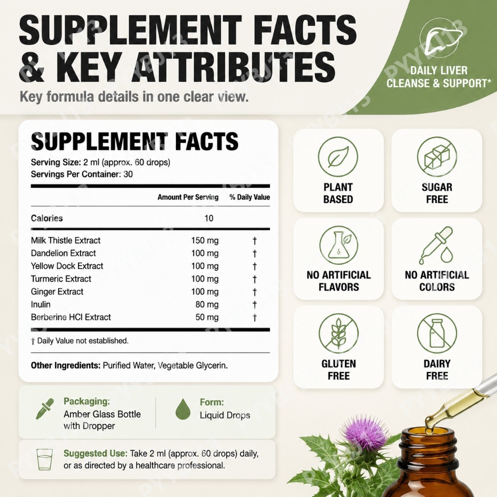 قطرات دعم الكبد مع مستخلصات عش - مراجعة Herbal Wellness Drops وسعره